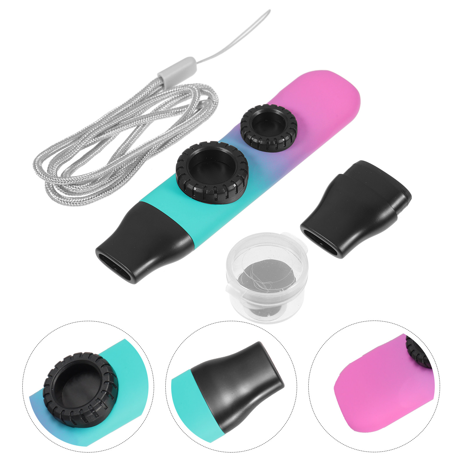 Musical Instrument Kazoo - 1Set Dual Hole Kazoo Portable Adjustable