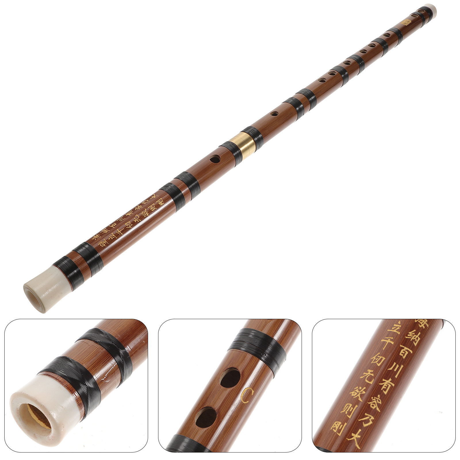 Musical Instrument That You Blow Into - 1Set Bamboo Flute Classic Musical Instrument