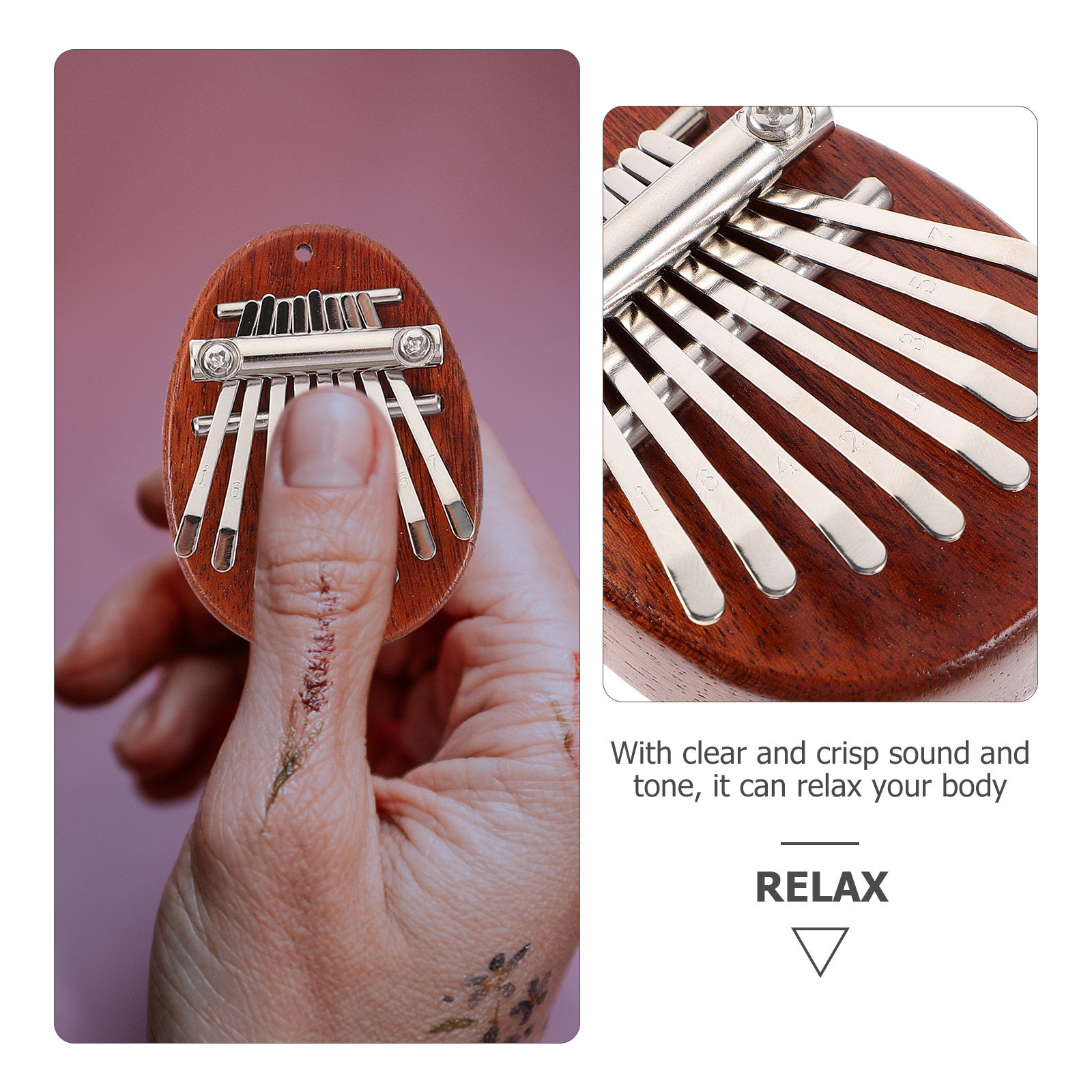 1Set Kalimba Thumb Piano Mini  - مراجعة Musical Instrument For Beginners وسعره