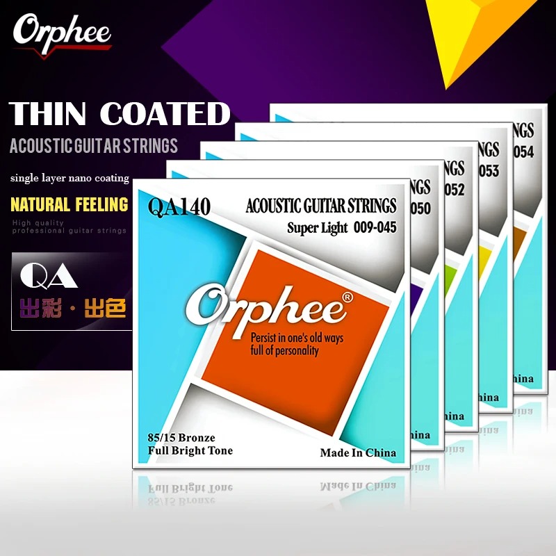 Orphee Acoustic Guitar Strings - مراجعة Musical Instrument For Beginners وسعره