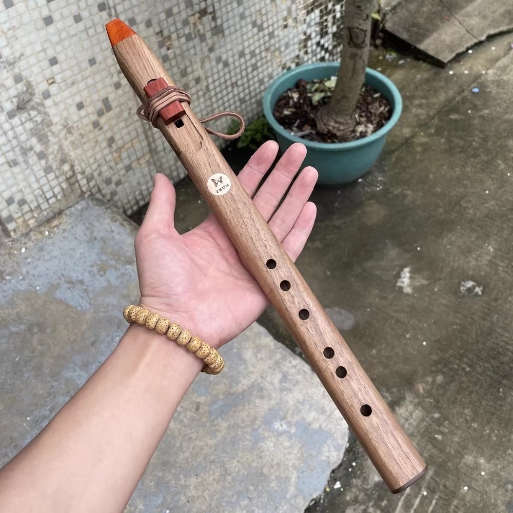 B/C/D/E/F Tone Wooden Vertical - مراجعة Tin Whistle Flute وسعره