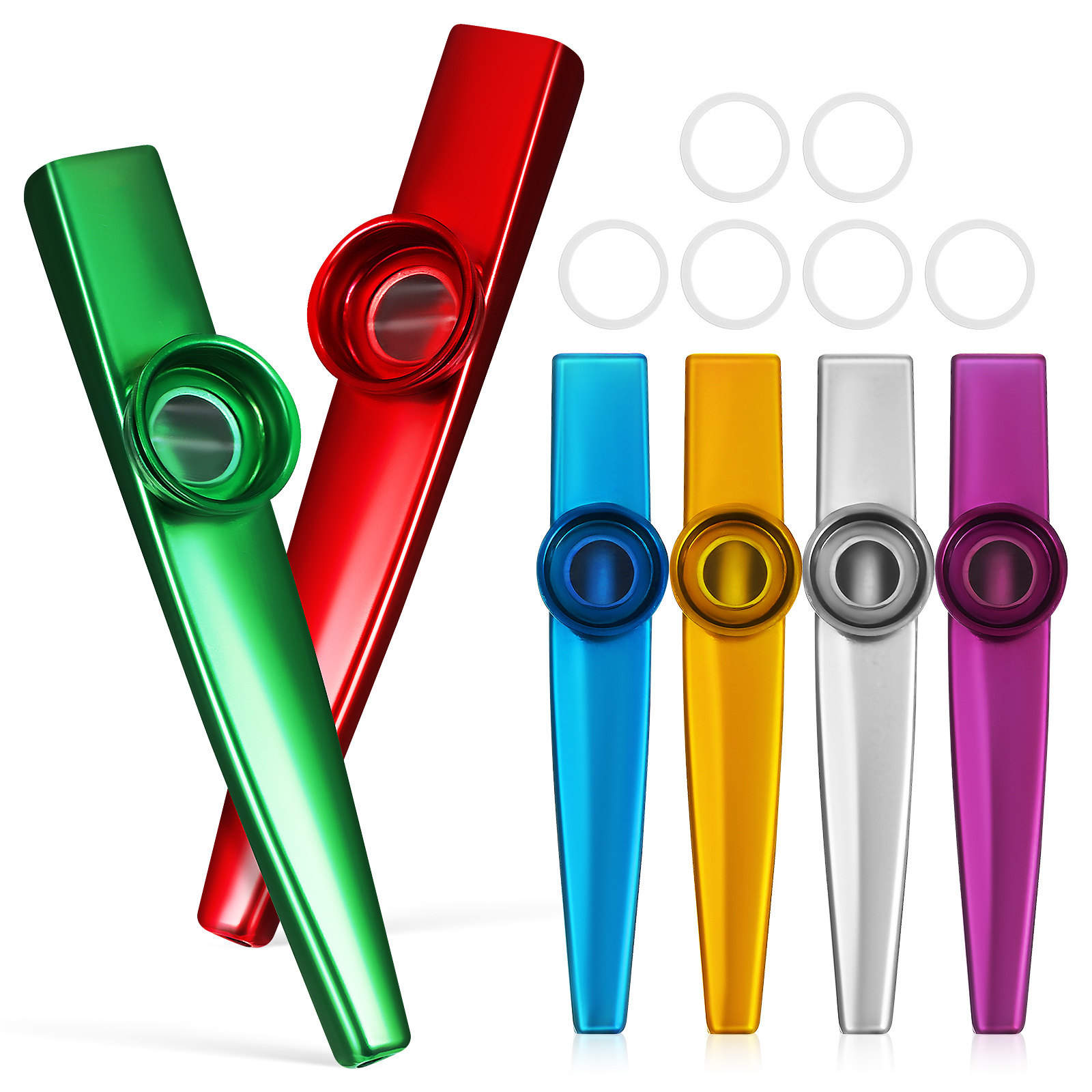 6Pcs Kazoo Set Beginner Kazoos - مراجعة Musical Instrument Kazoo وسعره