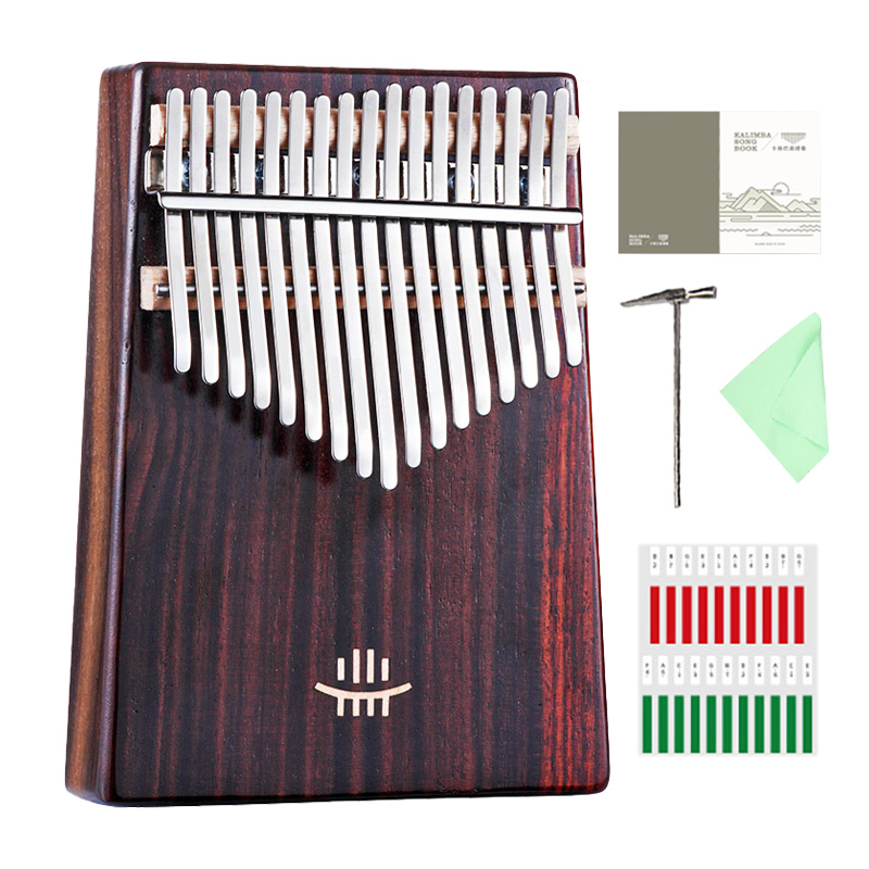 Hluru Kalimba 17 Keys with Hol - مراجعة Musical Instrument For Beginners وسعره