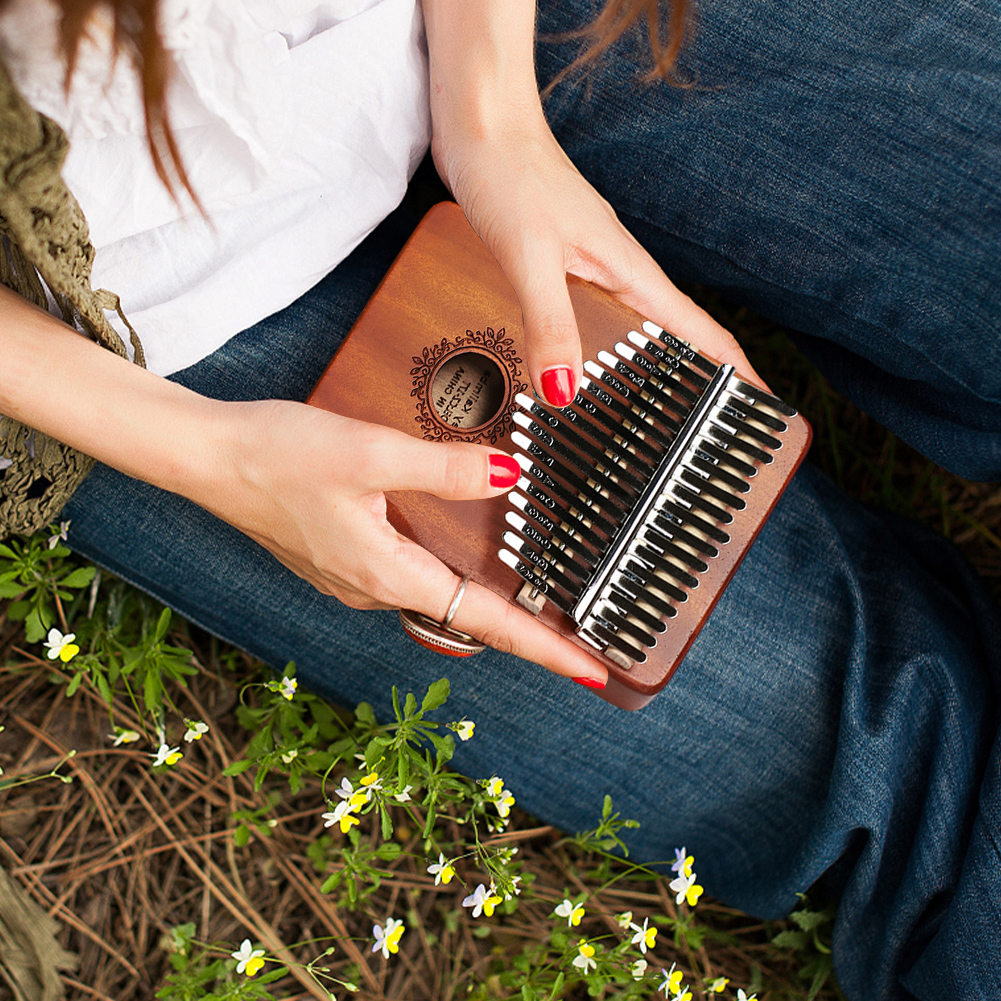 8/17Keys Mini Wooden Kalimba H - مراجعة Musical Instrument For Beginners وسعره