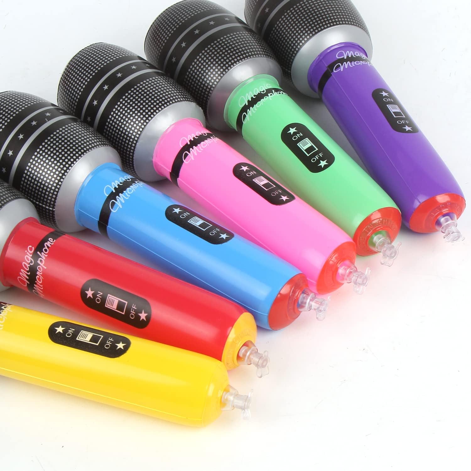 4pcs Inflatable Microphones Ra - مراجعة Musical Instrument That You Blow Into وسعره