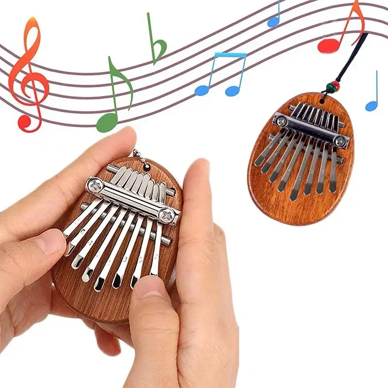 1Pcs Wood Mini Thumb Piano Mus - مراجعة Musical Instrument For Beginners وسعره