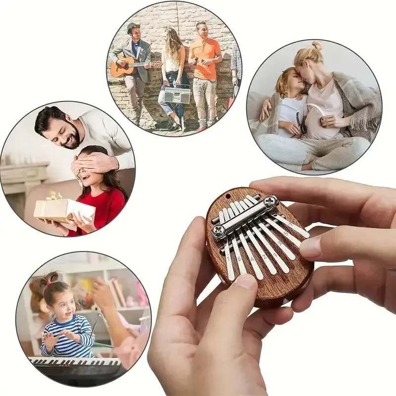 8 Key Mini Wooden Kalimba Thum - مراجعة Musical Instrument For Beginners وسعره