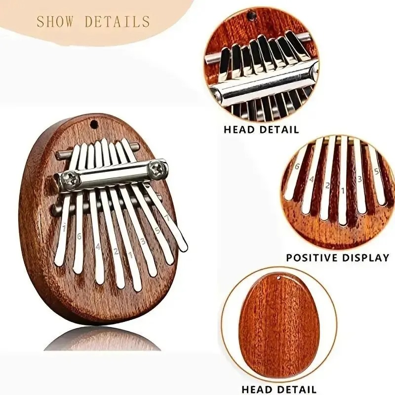 8 Key Mini Wooden Kalimba Thum - مراجعة Musical Instrument For Beginners وسعره