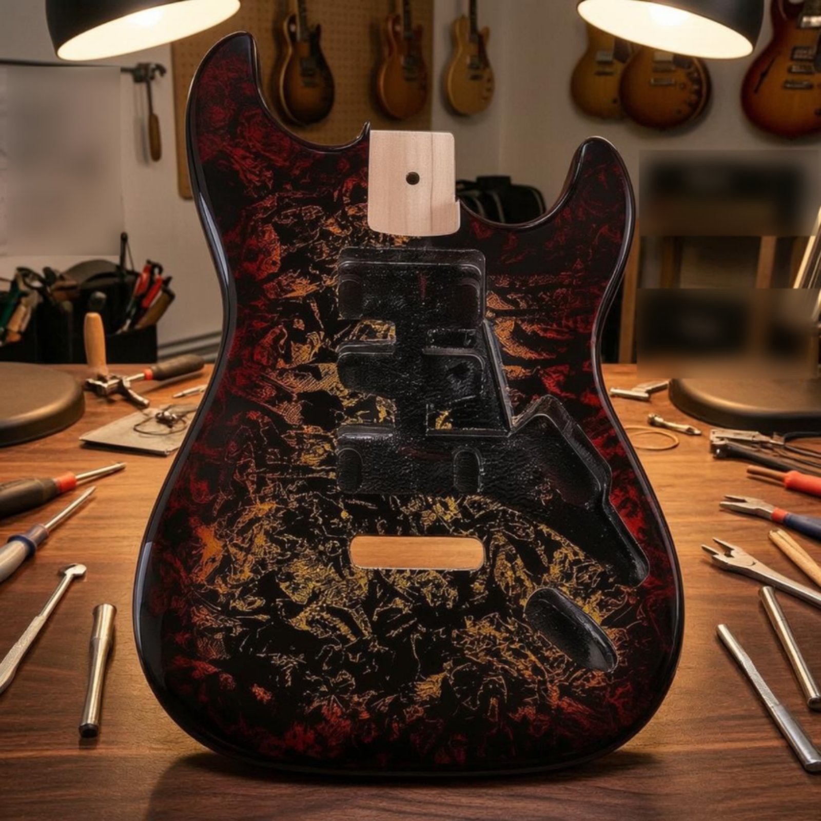 Electric Guitar Body Tremolo R - مراجعة Musical Instrument For Beginners وسعره