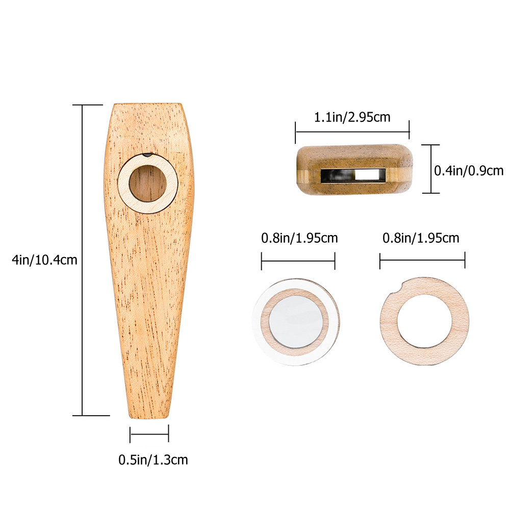 1Set Wooden Kazoo Musical Inst - مراجعة Musical Instrument Kazoo وسعره