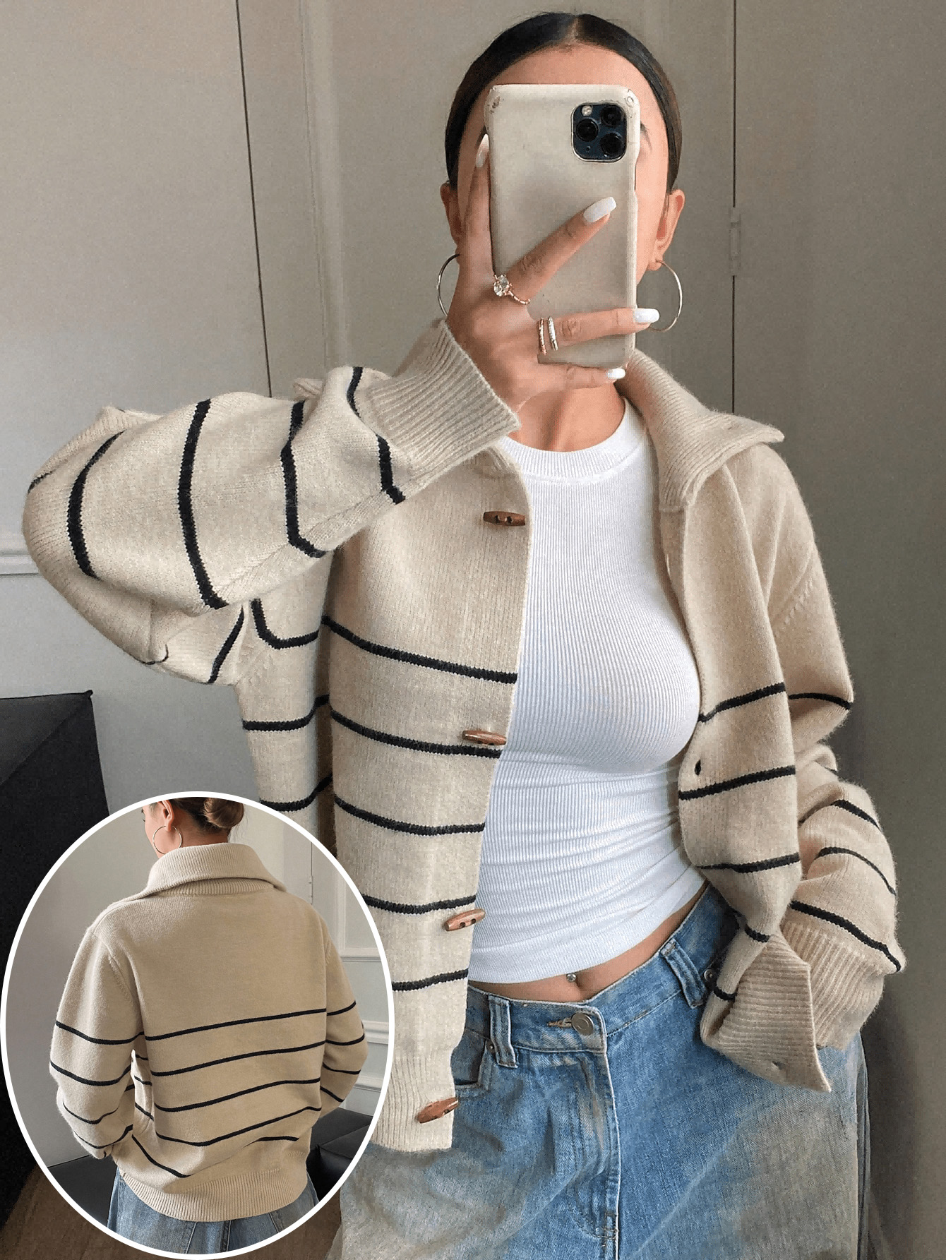 Plus Size Women Striped Cardig - مراجعة Musical Instrument Trumpet وسعره