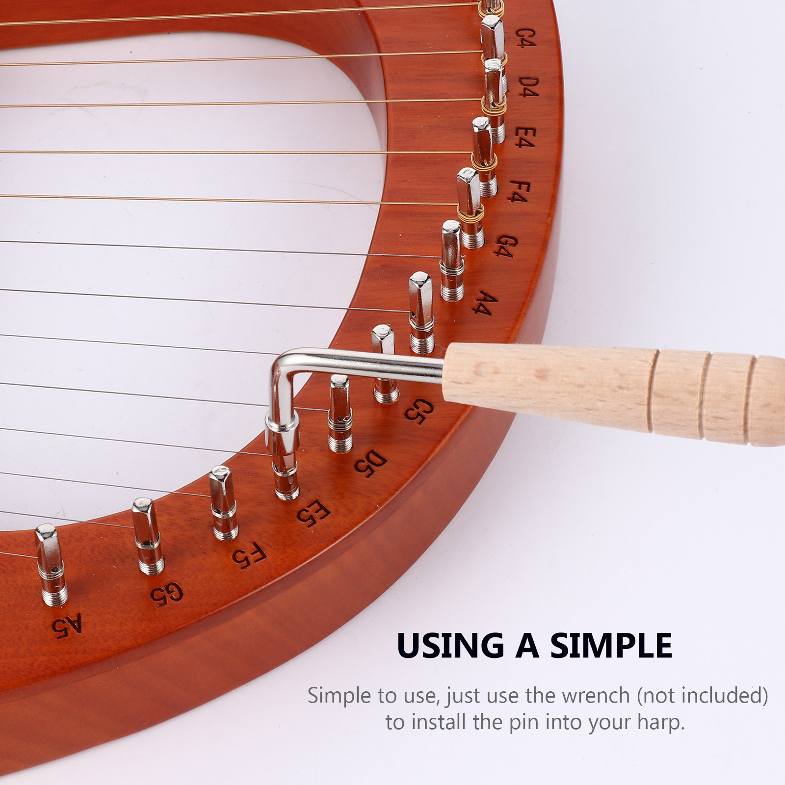 7Pcs Harp Pin String Pin for L - مراجعة Musical Instrument Zither Harp وسعره